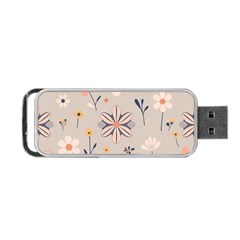  Minimalist Pattern With Simple Lines,flower And Shapes, Creating A Clean And Modern Portable Usb Flash (one Side)