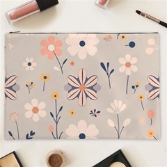  Minimalist Pattern With Simple Lines,flower And Shapes, Creating A Clean And Modern Cosmetic Bag (xxl)