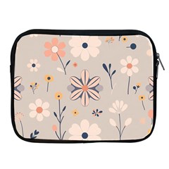  Minimalist Pattern With Simple Lines,flower And Shapes, Creating A Clean And Modern Apple Ipad 2/3/4 Zipper Cases by myclothy