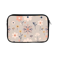  Minimalist Pattern With Simple Lines,flower And Shapes, Creating A Clean And Modern Apple Ipad Mini Zipper Cases