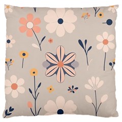  Minimalist Pattern With Simple Lines,flower And Shapes, Creating A Clean And Modern Standard Premium Plush Fleece Cushion Case (one Side)