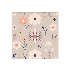  Minimalist Pattern With Simple Lines,flower And Shapes, Creating A Clean And Modern Satin Bandana Scarf 22  X 22 