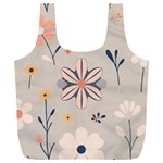  Minimalist Pattern With Simple Lines,flower And Shapes, Creating A Clean And Modern Full Print Recycle Bag (XXL) Front