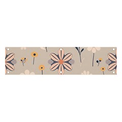  Minimalist Pattern With Simple Lines,flower And Shapes, Creating A Clean And Modern Banner And Sign 4  X 1 