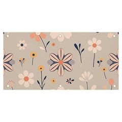  Minimalist Pattern With Simple Lines,flower And Shapes, Creating A Clean And Modern Banner And Sign 6  X 3 