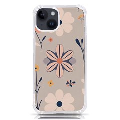  Minimalist Pattern With Simple Lines,flower And Shapes, Creating A Clean And Modern Iphone 14 Tpu Uv Print Case