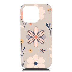  Minimalist Pattern With Simple Lines,flower And Shapes, Creating A Clean And Modern Iphone 16 Pro Max Black Uv Print Pc Hardshell Case by myclothy