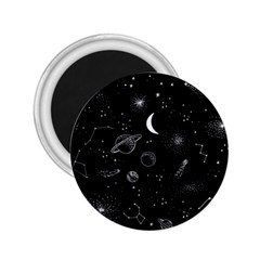 Cosmic Black Space Star 2 25  Magnets