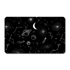 Cosmic Black Space Star Magnet (rectangular)