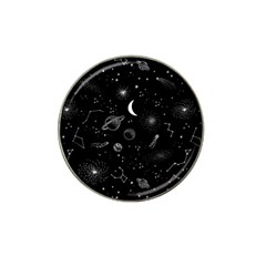 Cosmic Black Space Star Hat Clip Ball Marker