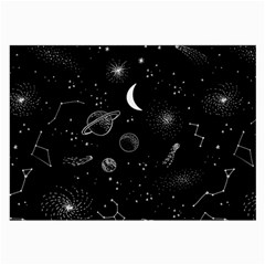 Cosmic Black Space Star Large Glasses Cloth