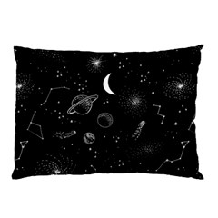 Cosmic Black Space Star Pillow Case