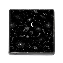 Cosmic Black Space Star Memory Card Reader (square 5 Slot)