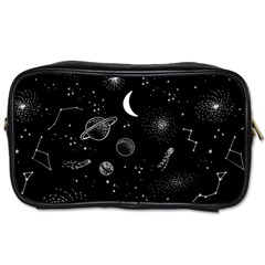 Cosmic Black Space Star Toiletries Bag (one Side)