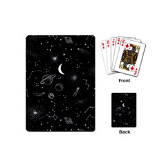 Cosmic Black Space Star Playing Cards Single Design (mini)