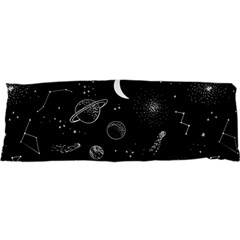 Cosmic Black Space Star 25 x71  Body Pillow Case Dakimakura (two Sides)