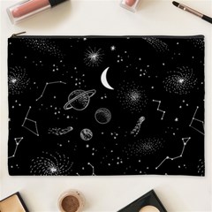 Cosmic Black Space Star Cosmetic Bag (xxxl)