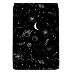 Cosmic Black Space Star Removable Flap Cover (l)