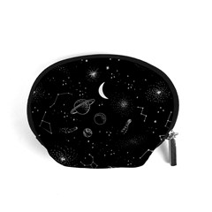 Cosmic Black Space Star Accessory Pouch (small)