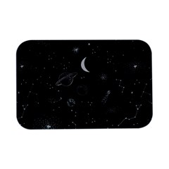 Cosmic Black Space Star Open Lid Metal Box (silver)  