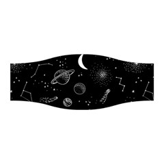 Cosmic Black Space Star Stretchable Headband