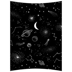 Cosmic Black Space Star Back Support Cushion