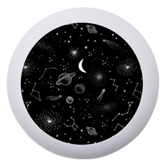 Cosmic Black Space Star Dento Box With Mirror