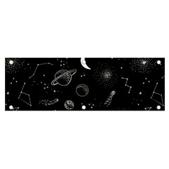 Cosmic Black Space Star Banner And Sign 6  X 2 