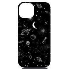 Cosmic Black Space Star Iphone 14 Black Uv Print Pc Hardshell Case