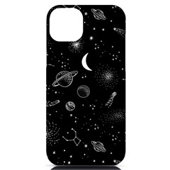 Cosmic Black Space Star Iphone 14 Plus Black Uv Print Pc Hardshell Case