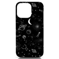 Cosmic Black Space Star Iphone 14 Pro Max Black Uv Print Pc Hardshell Case