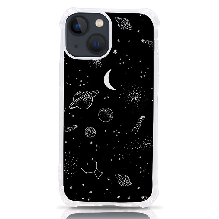 Cosmic Black Space Star iPhone 13 mini TPU UV Print Case