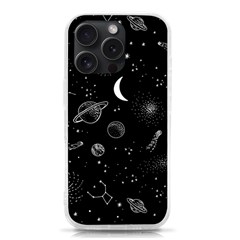 Cosmic Black Space Star Iphone 15 Pro Tpu Uv Print Case