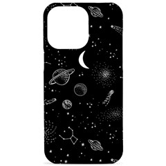 Cosmic Black Space Star Iphone 15 Pro Max Black Uv Print Pc Hardshell Case