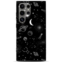 Cosmic Black Space Star Samsung Galaxy S24 Ultra 6 9 Inch Black Tpu Uv Case