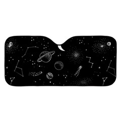 Cosmic Black Space Star Car Windshield Sunshade