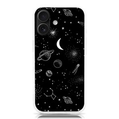 Cosmic Black Space Star Iphone 16 Tpu Uv Print Case