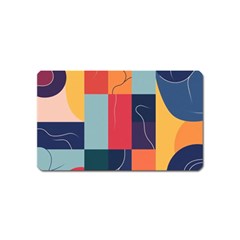  Minimalist Pattern With Simple Lines And Shapes, Creating A Clean And Modern Aesthe Magnet (name Card)