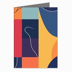  Minimalist Pattern With Simple Lines And Shapes, Creating A Clean And Modern Aesthe Greeting Cards (pkg Of 8) by myclothy