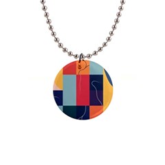  Minimalist Pattern With Simple Lines And Shapes, Creating A Clean And Modern Aesthe 1  Button Necklace