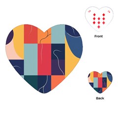  Minimalist Pattern With Simple Lines And Shapes, Creating A Clean And Modern Aesthe Playing Cards Single Design (heart)