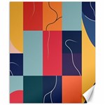  Minimalist Pattern With Simple Lines And Shapes, Creating A Clean And Modern Aesthe Canvas 8  x 10  8.15 x9.66  Canvas - 1