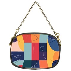  Minimalist Pattern With Simple Lines And Shapes, Creating A Clean And Modern Aesthe Chain Purse (one Side)