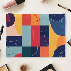  Minimalist Pattern With Simple Lines And Shapes, Creating A Clean And Modern Aesthe Cosmetic Bag (xl) by myclothy