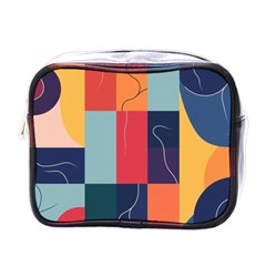  Minimalist Pattern With Simple Lines And Shapes, Creating A Clean And Modern Aesthe Mini Toiletries Bag (one Side)