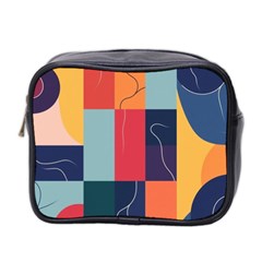  Minimalist Pattern With Simple Lines And Shapes, Creating A Clean And Modern Aesthe Mini Toiletries Bag (two Sides)