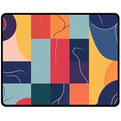  Minimalist Pattern With Simple Lines And Shapes, Creating A Clean And Modern Aesthe Fleece Blanket (medium)