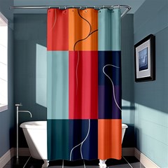  Minimalist Pattern With Simple Lines And Shapes, Creating A Clean And Modern Aesthe Shower Curtain 36  X 72  (stall) 