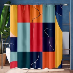  Minimalist Pattern With Simple Lines And Shapes, Creating A Clean And Modern Aesthe Shower Curtain 60  X 72  (medium) 