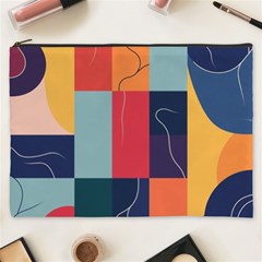  Minimalist Pattern With Simple Lines And Shapes, Creating A Clean And Modern Aesthe Cosmetic Bag (xxxl) by myclothy